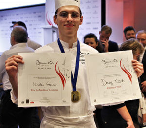 Nicolas Gruner elected best commis chef Bocuse d'Or France